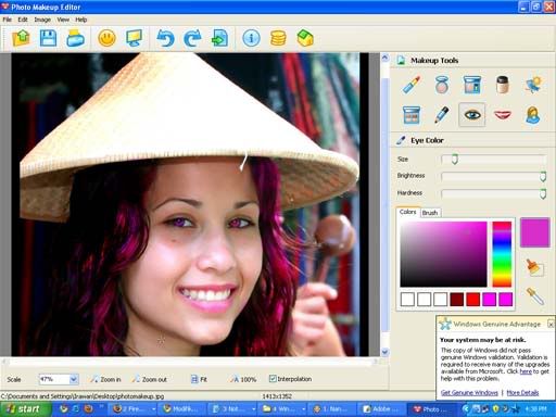 photomakeup MakeUplah Foto Cantikmu dengan Software Photo Makeup Editor