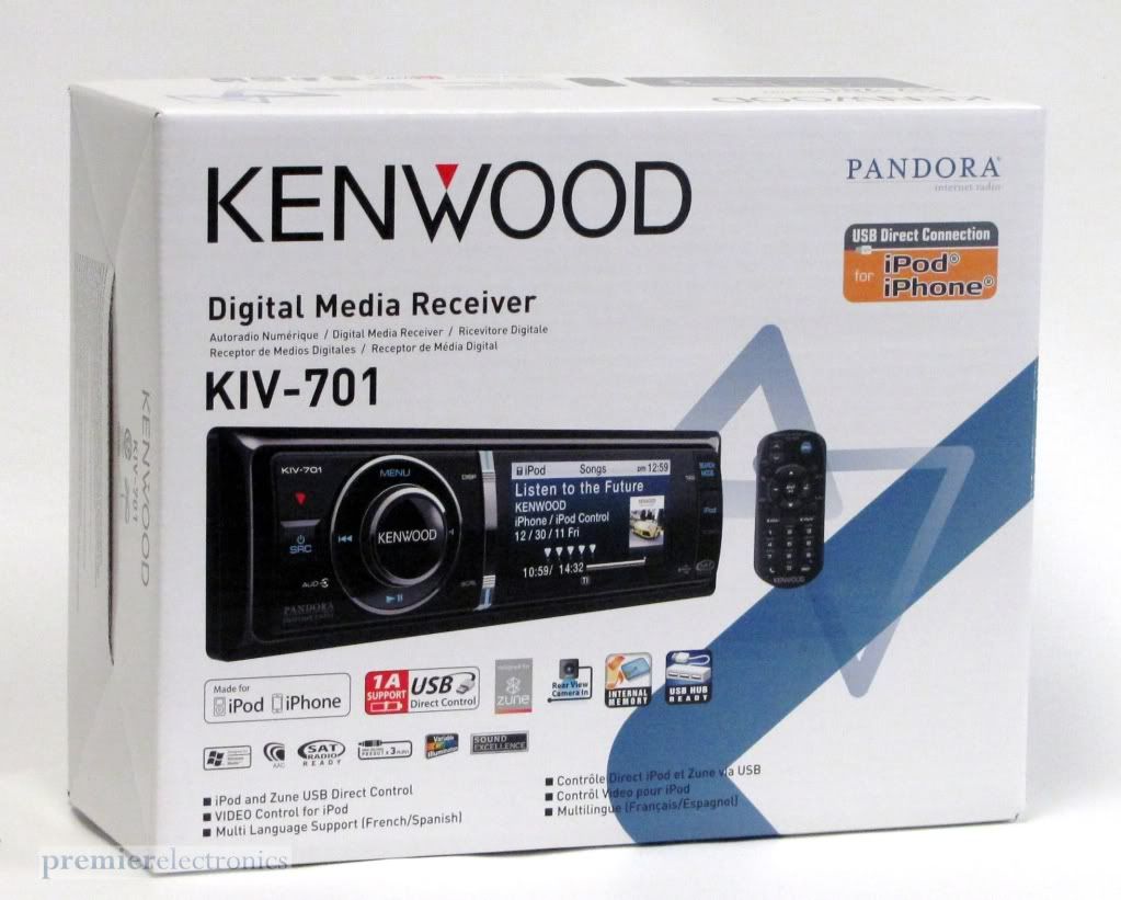 Kenwood KIV 701 in Dash Receiver w iPod Pandora Ctrl | eBay