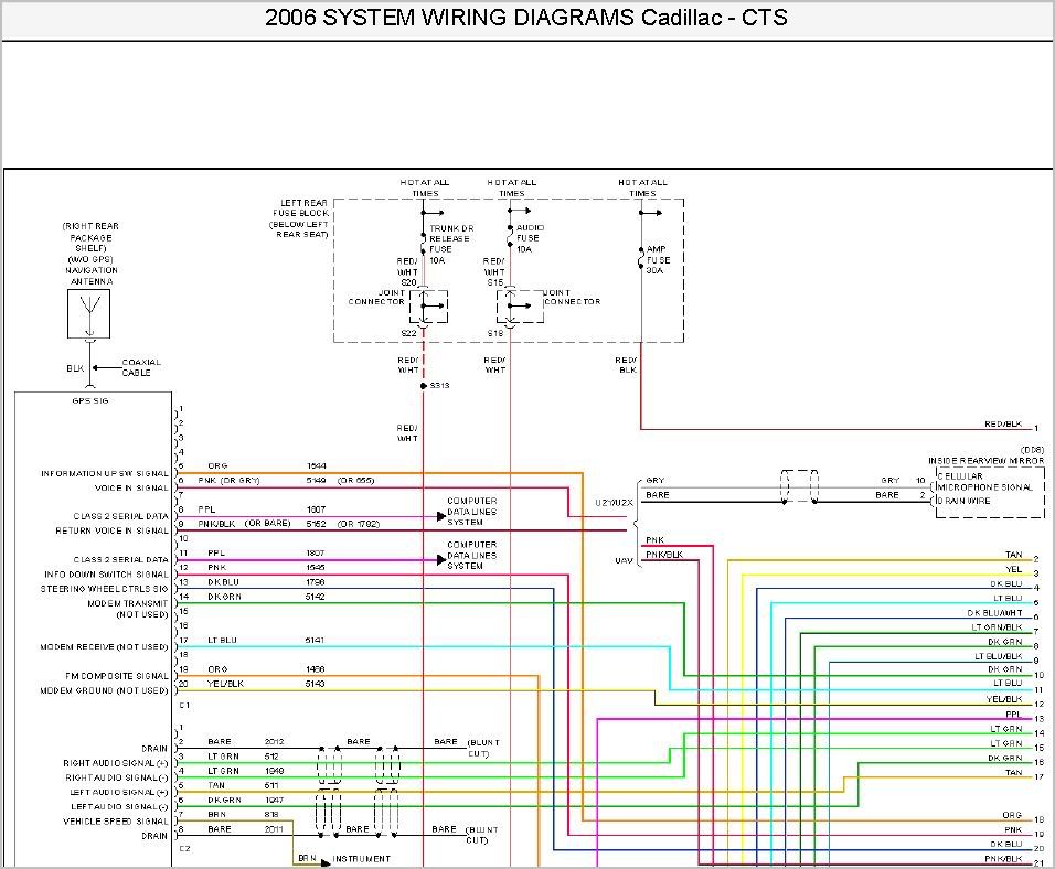 [DIAGRAM] Wiring Diagram 2006 Cadillac Cts FULL Version HD Quality