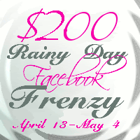 $200 Rainy Day Facebook Frenzy Giveaway