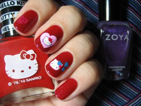hello kitty temporary tattoos for girls. They're almost like temporary tattoos for your nails!