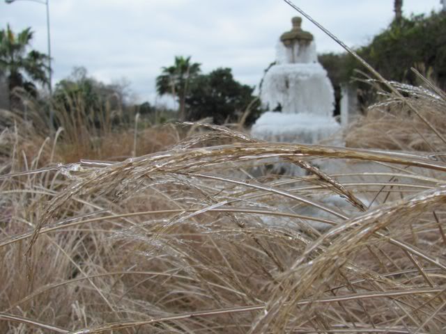 Houston frozen fountain