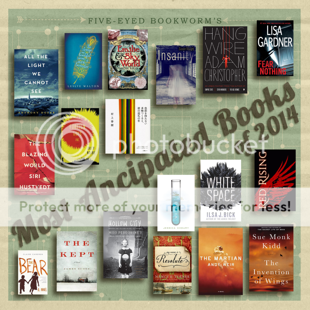 Most Anticipated 2014 Books | The Five-Eyed Bookworm