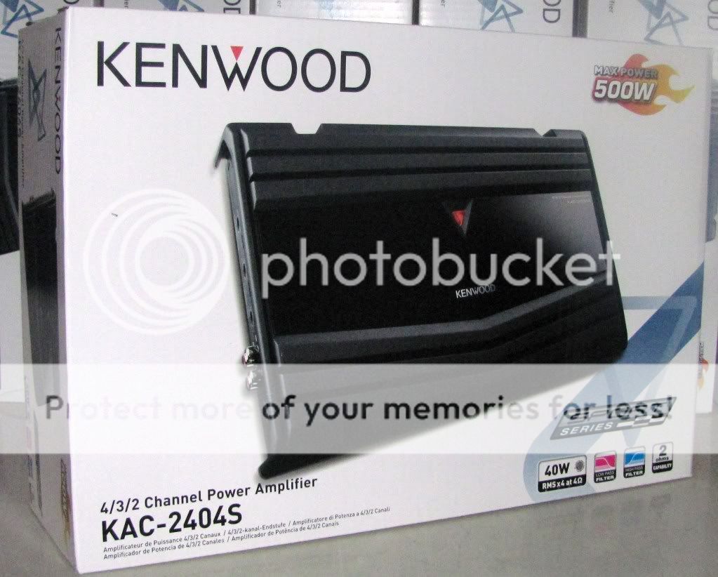 Kenwood KAC 2404S 500W 4 Channel Amplifier w/ LPF & HPF  