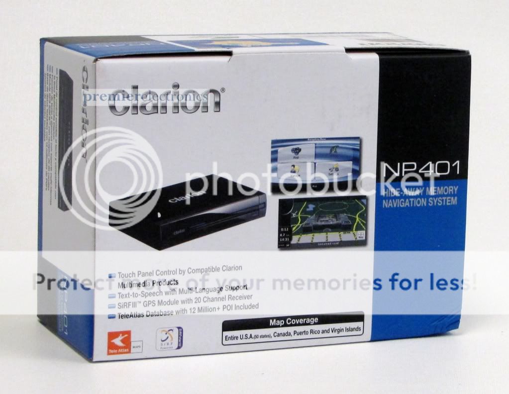 Clarion NP401 Add On Flash Memory GPS Navigation  