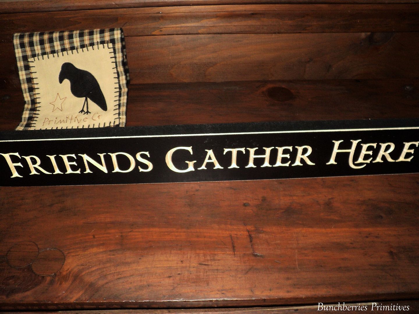 Friends Gather Here ~ Homestead Sign