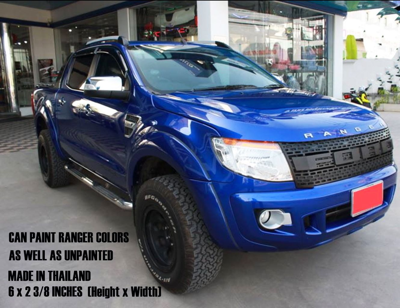 38L GUNMETAL BLUE FORD RANGER WILDTRAK PX MK1 T6 FENDER FLARES 2012