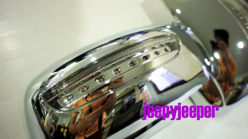 Im Chrome Mirror Cover LED Toyota Hilux Fortuner Innova MK6 MK7 Vigo 05 13 AQ