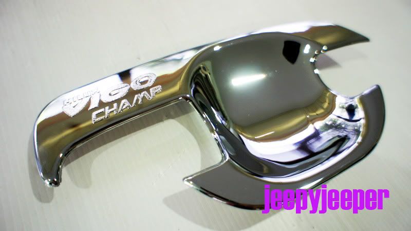 D Chrome Door Handle Cover Insert Bowl Trim Toyota Hilux MK7 Vigo Champ Series2
