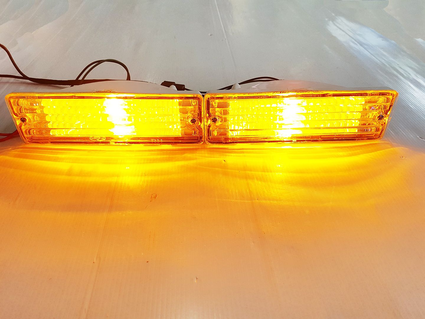 for Nissan Navara D21 Hardbody Pickup 8597 Pair front bumper turn