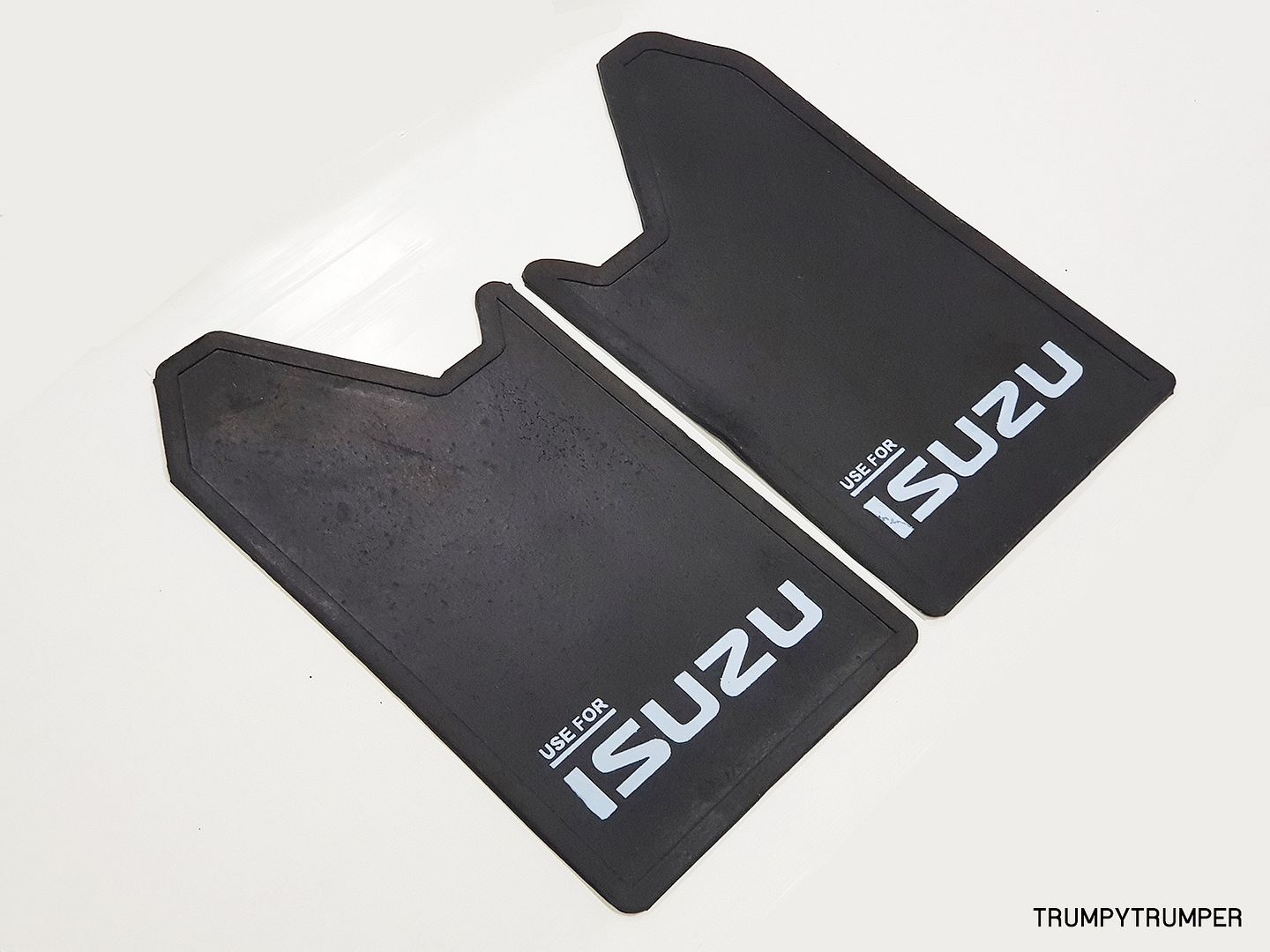 USE FOR ISUZU 4WD 4X4 OFFROAD MUD FLAPS SPLASH GUARDS CAR TRUCK BLACK
